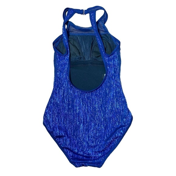 Vintage Mainstream Metallic Blue Swimsuit - Picture 2 of 3